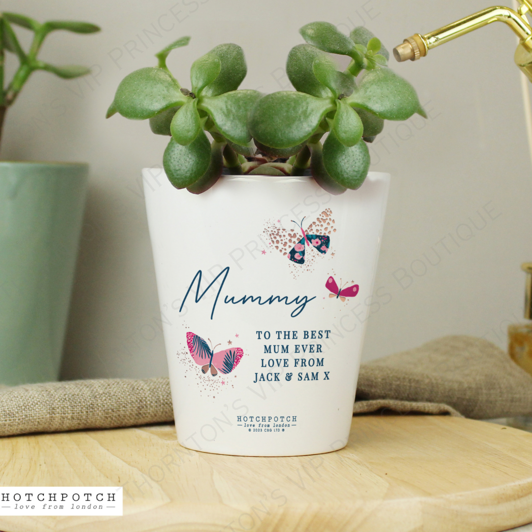 Personalised Butterfly Plant Pot