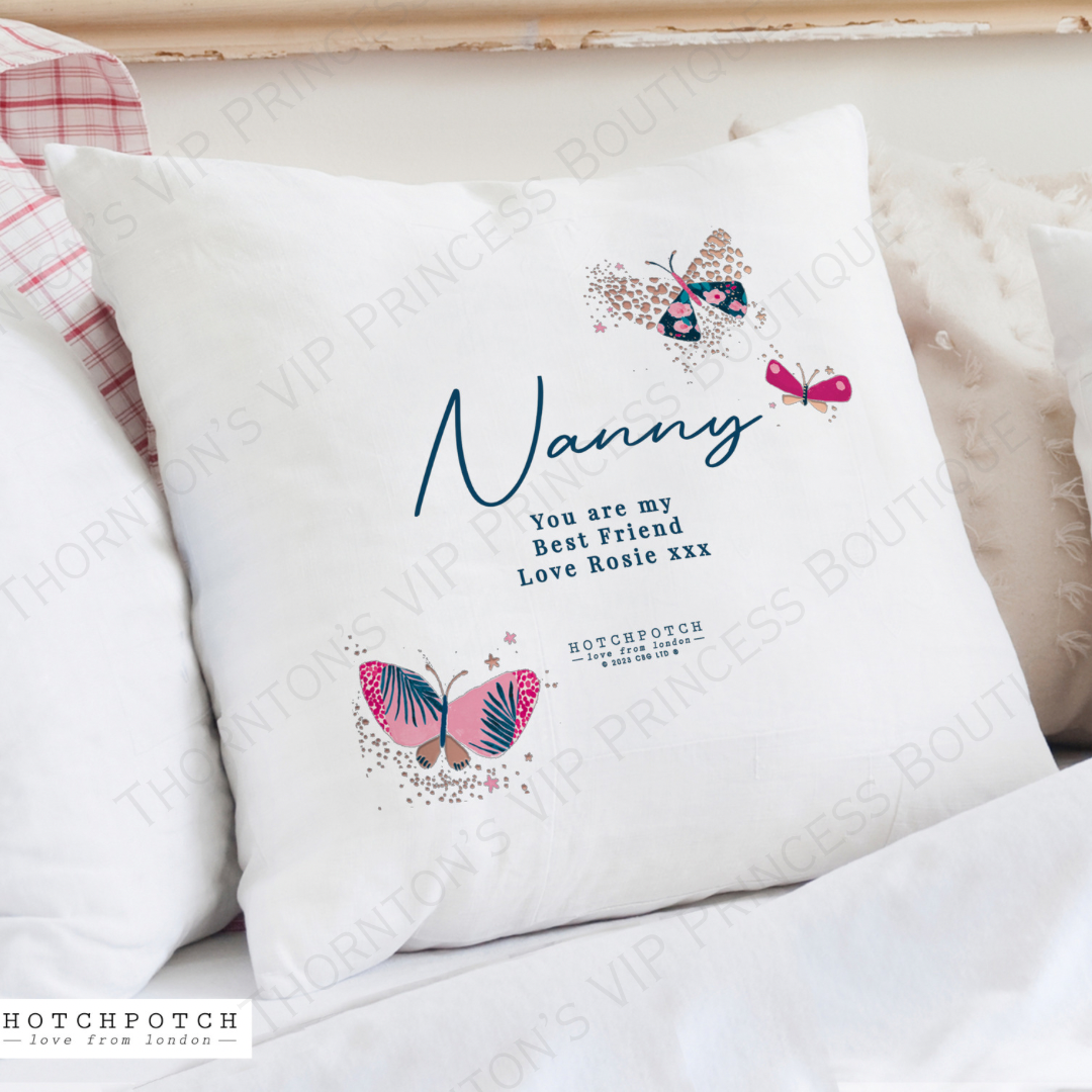 Personalised Butterfly Cushion Cover