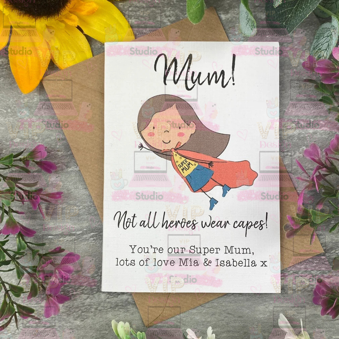 Mother's Day Super Heroes Mum Card