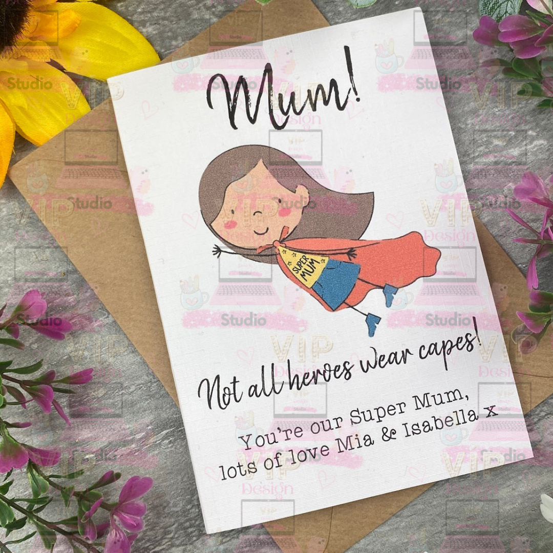 Mother's Day Super Heroes Mum Card