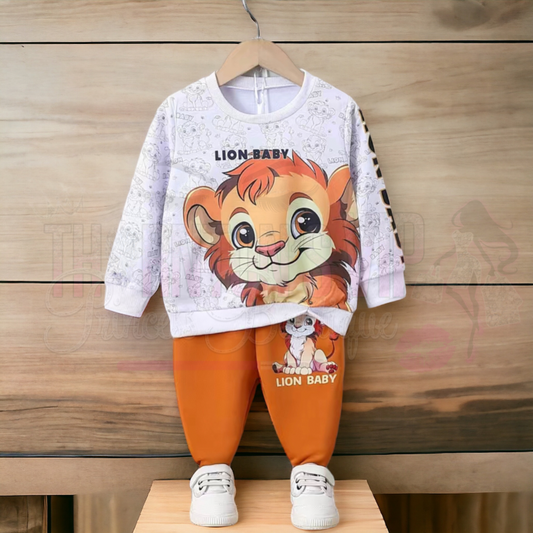 Baby Boy Lion Two Piece Set