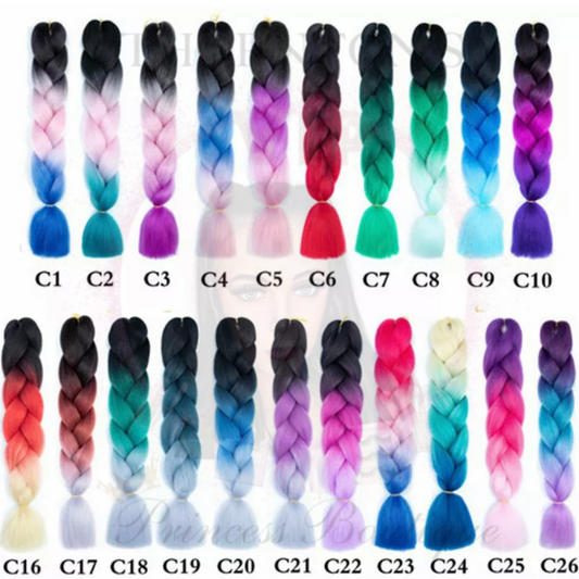 Ombré Braids - (Multiple Choices Of Colours)