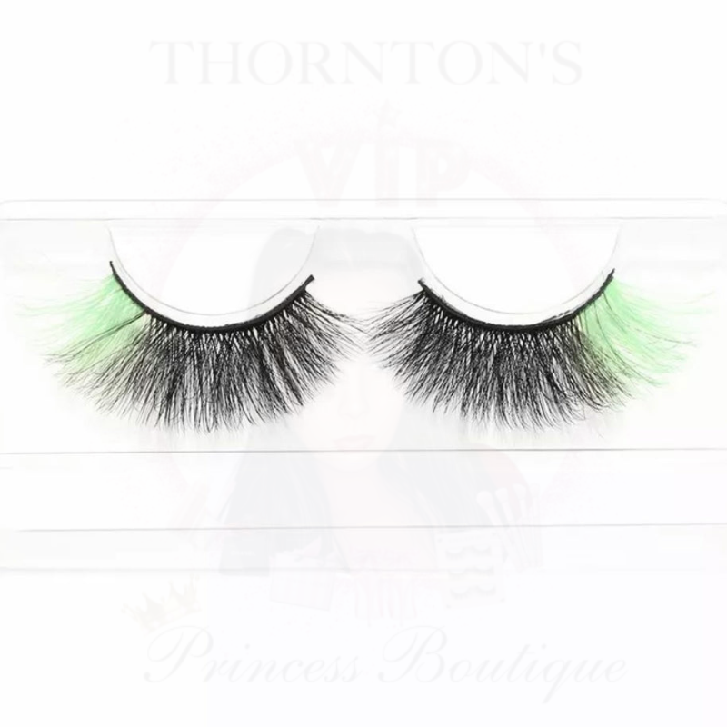 Green & Black Two Tone Lashes