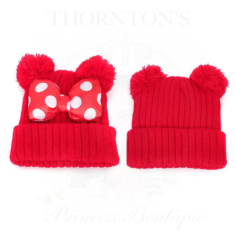 Girls Minnie Winter Wonderland Pom Pom Hat