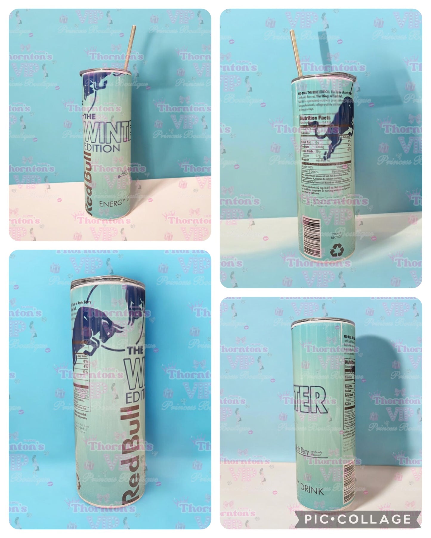 Redbull Artic Berry Winter Edition Tumbler