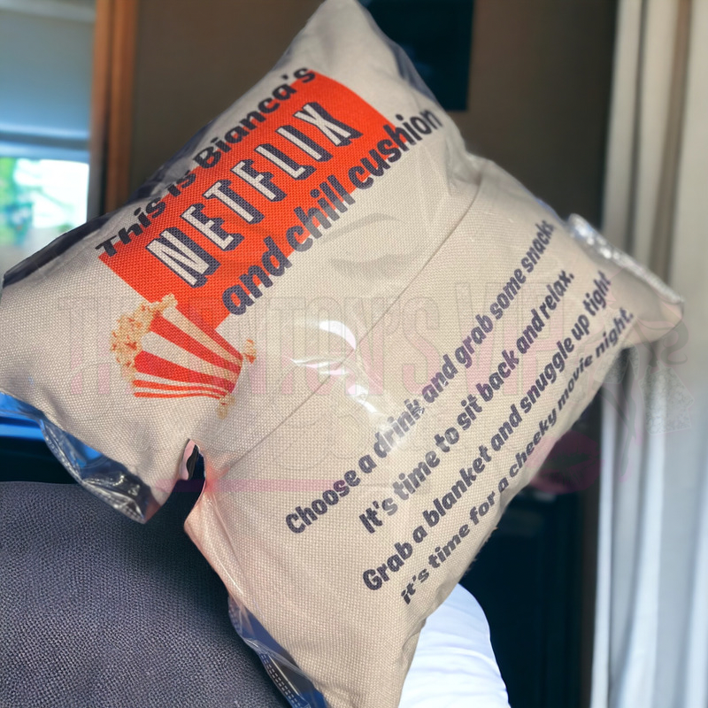 Personalised Netflix And Chill Cushion