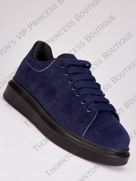 Suedette Chunky Sole Men’s Trainers