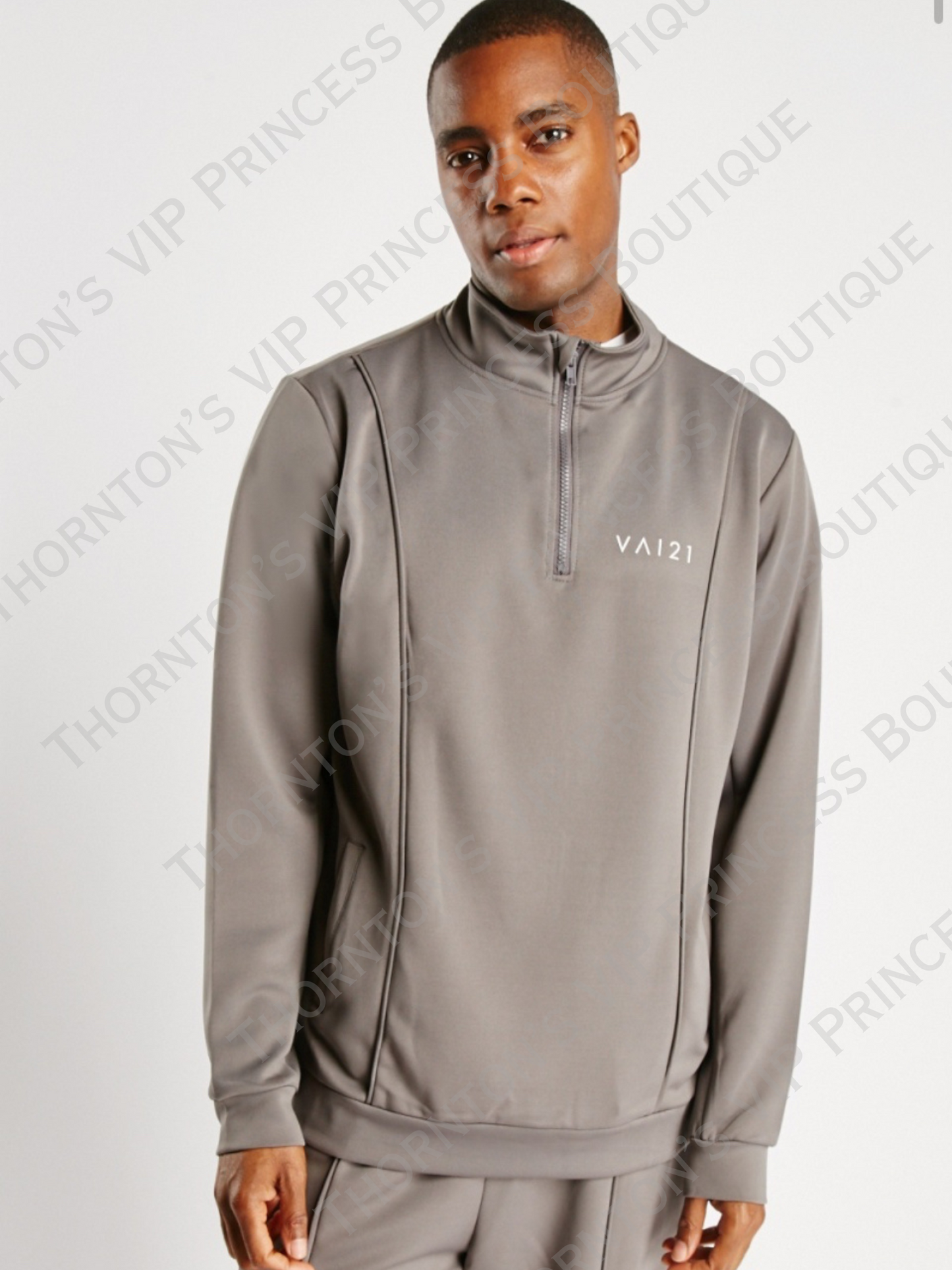 Men’s Logo Half Zip Up Jacket