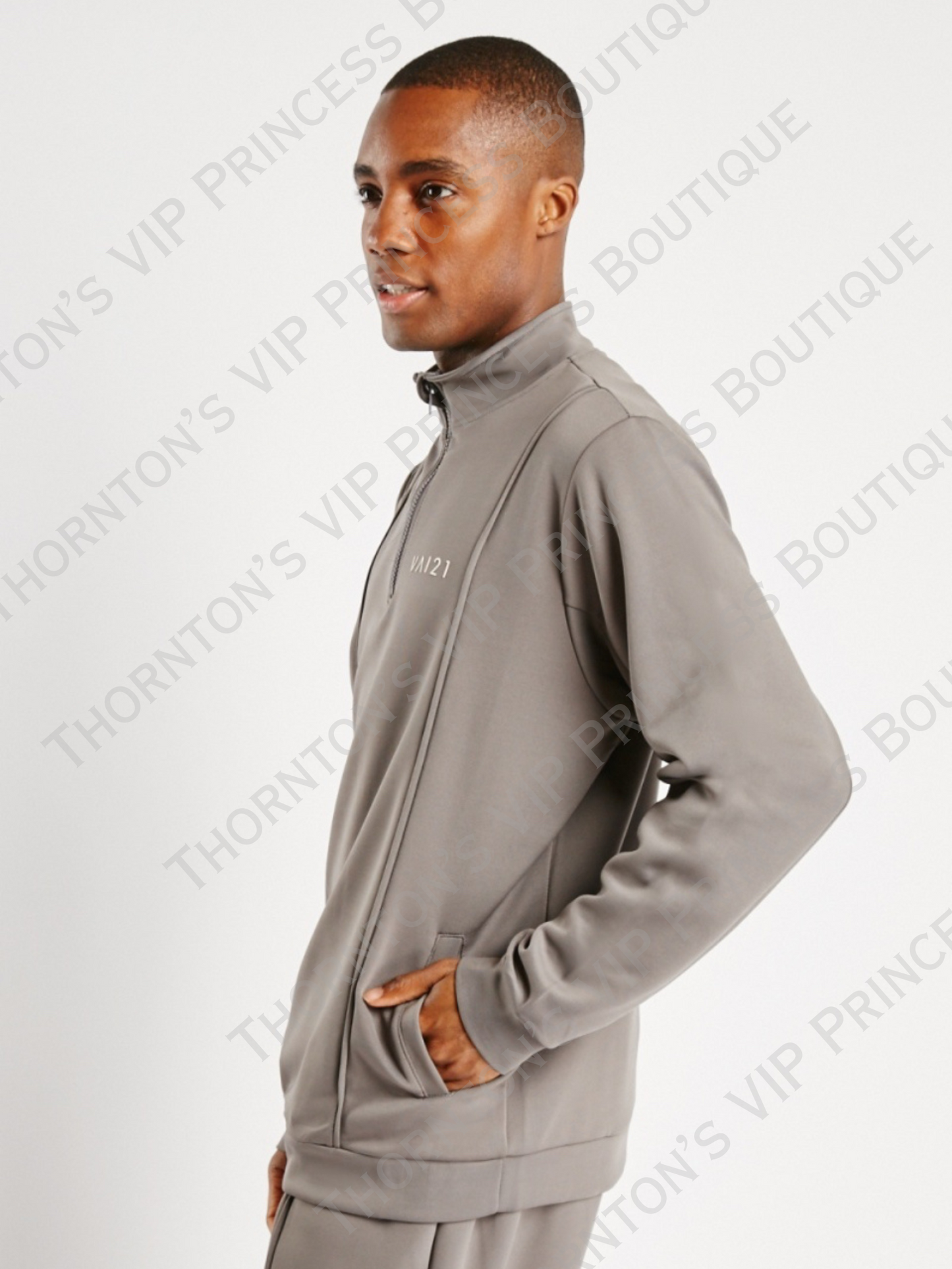 Men’s Logo Half Zip Up Jacket