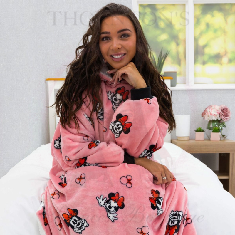 Minnie Mouse Snuggle Cozy Hoodie Blanket