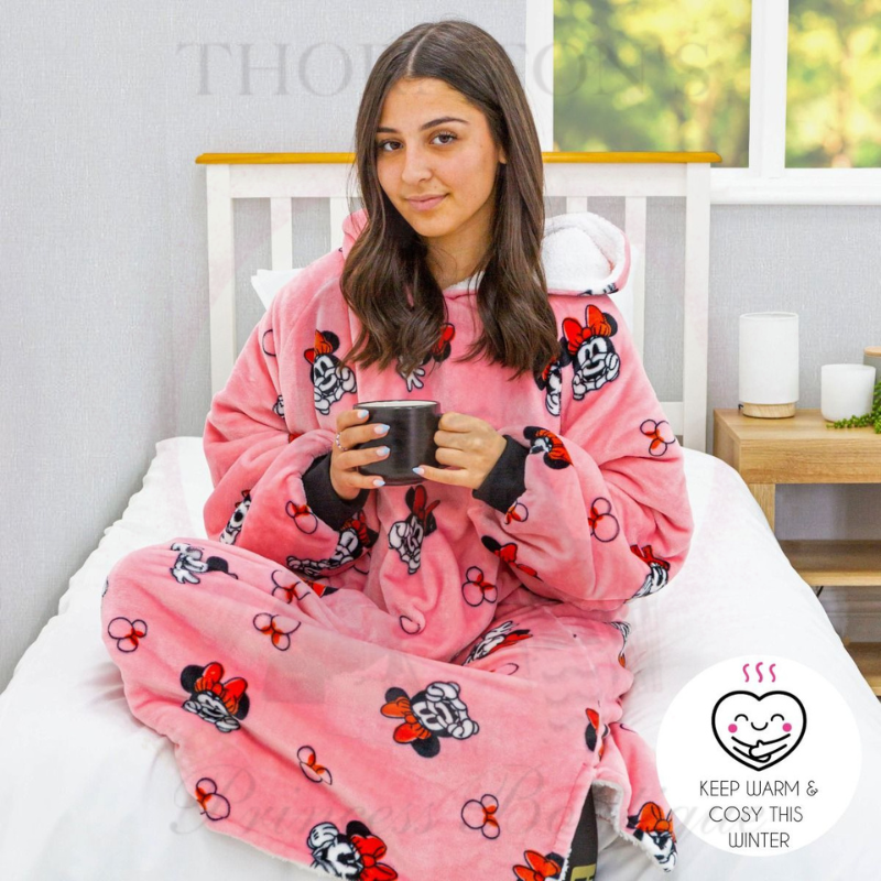 Minnie Mouse Snuggle Cozy Hoodie Blanket