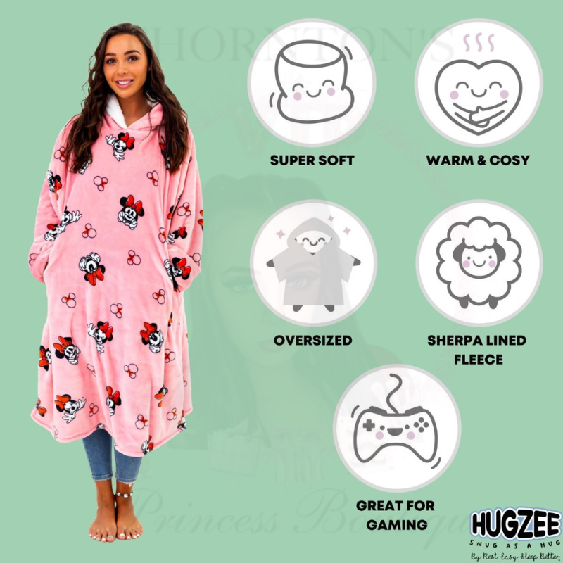 Minnie Mouse Snuggle Cozy Hoodie Blanket