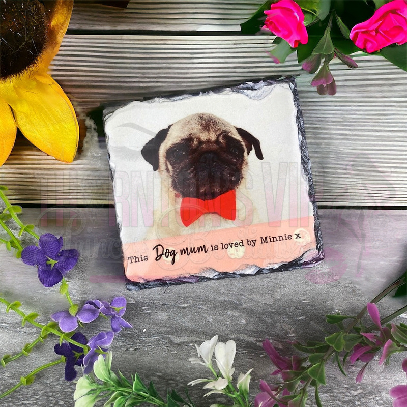 Dog Mum Slate Coaster