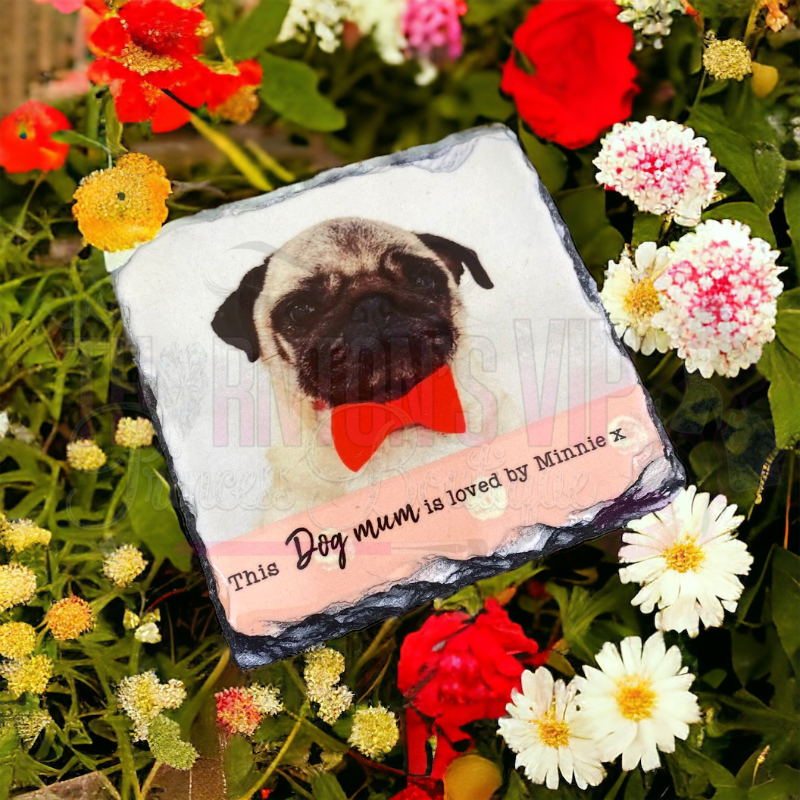 Dog Mum Slate Coaster