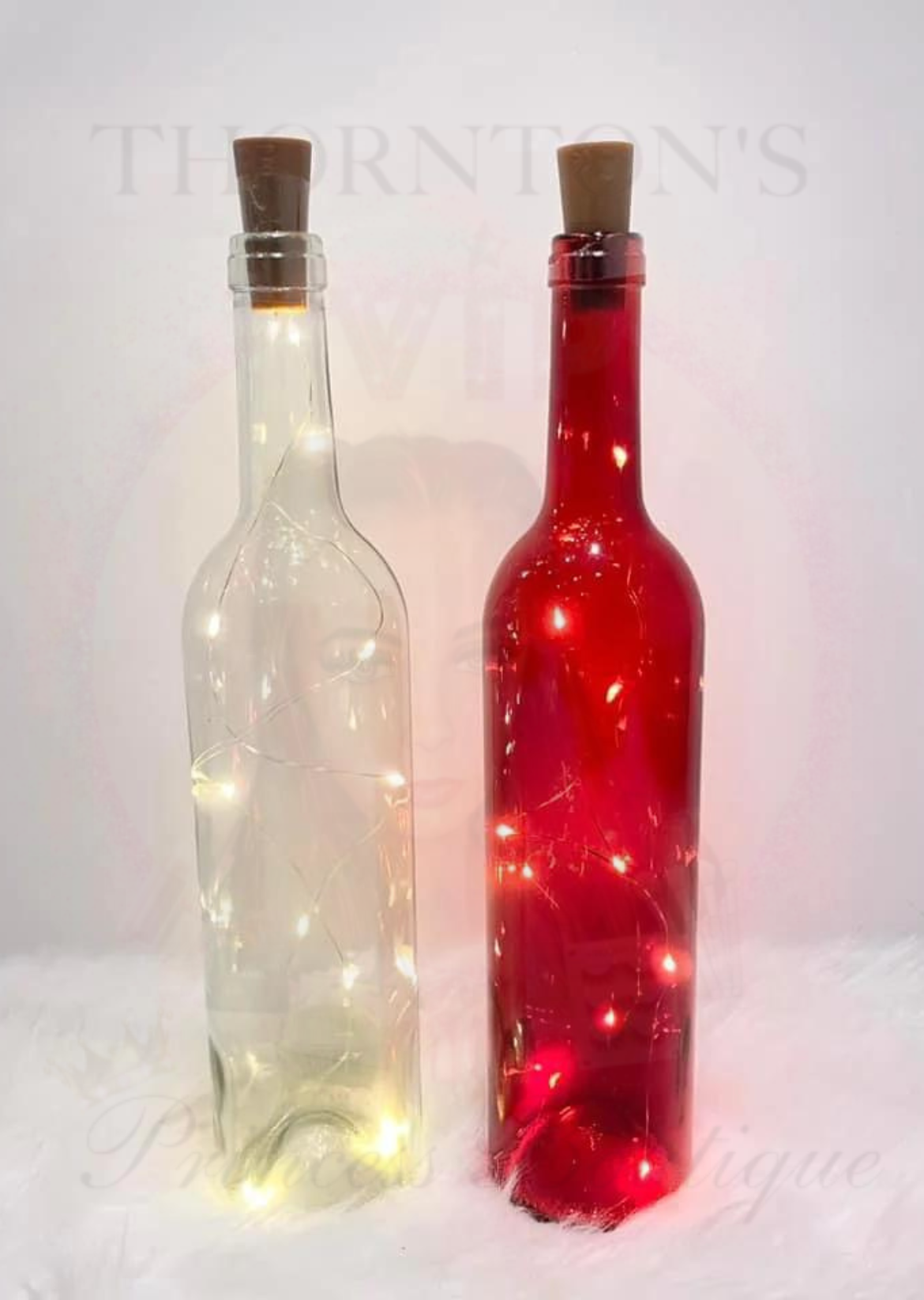 TwinkleHues Christmas Light-Up Bottles