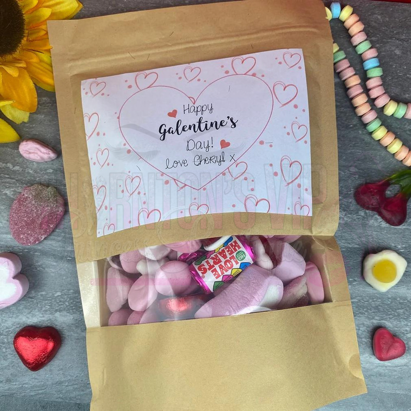 Personalised Galentine's Day 1kg Mega Sweet Pouch