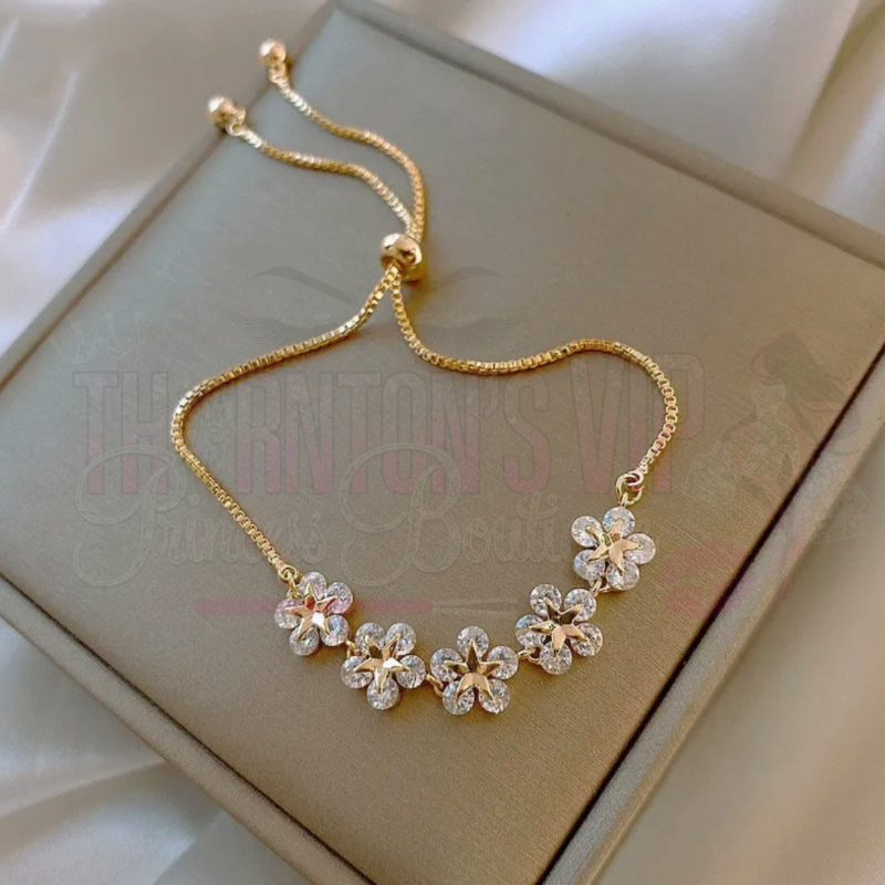 Gilded Blossom Elegance Bracelet