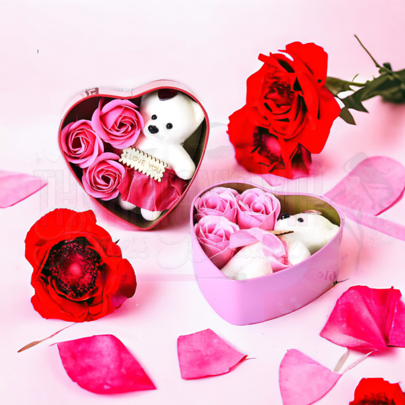 Valentines Teddy Bear Heart Gift Sets