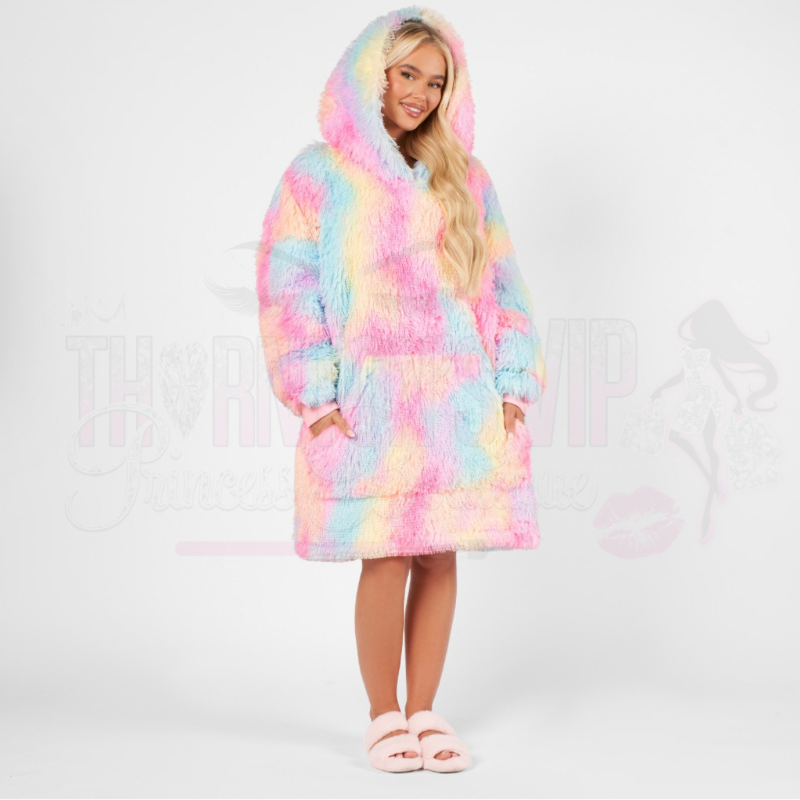 Fluffy Tie Dye Hoodie