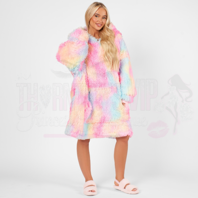 Fluffy Tie Dye Hoodie