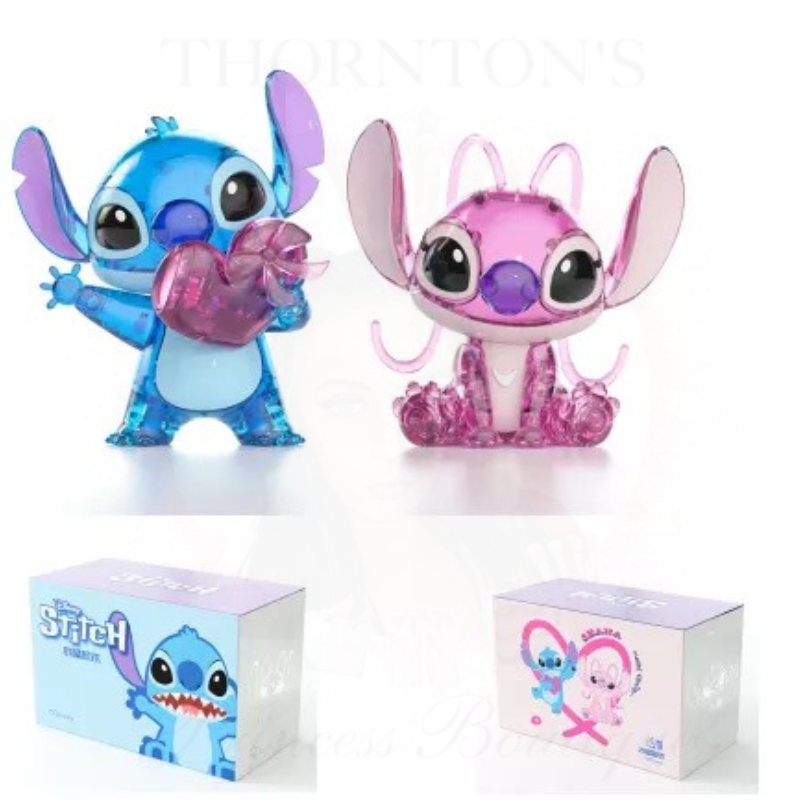 Crystal Angel & Stitch Building Block Figures Set