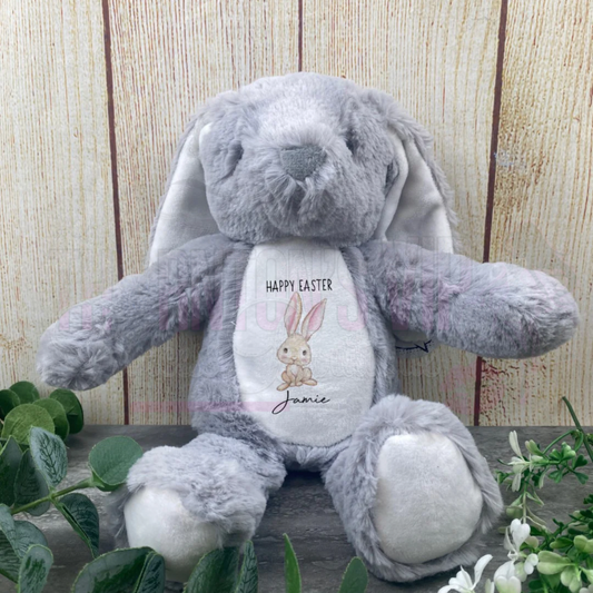 Easter Bunny Rabbit Motif - Personalised Soft Toy