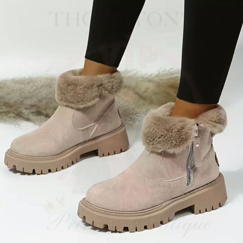 CozyZip Faux Suede Booties