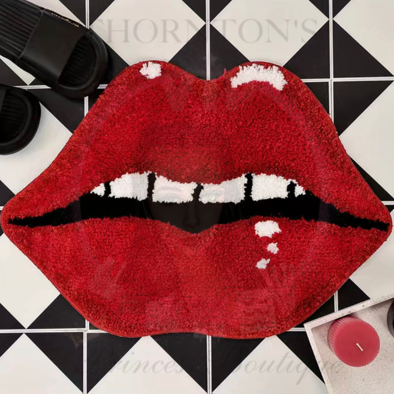 Red Lips Floor Mat