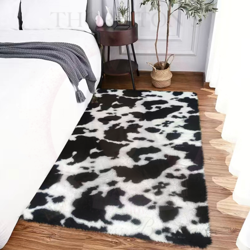 Shaggy Cow Rug