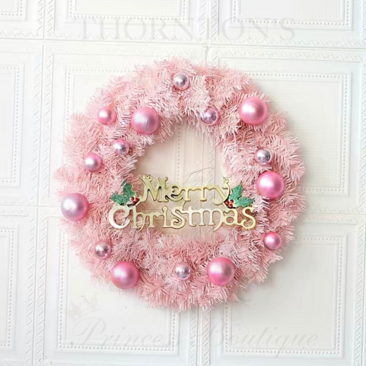 Baby Pink Festive Wreath