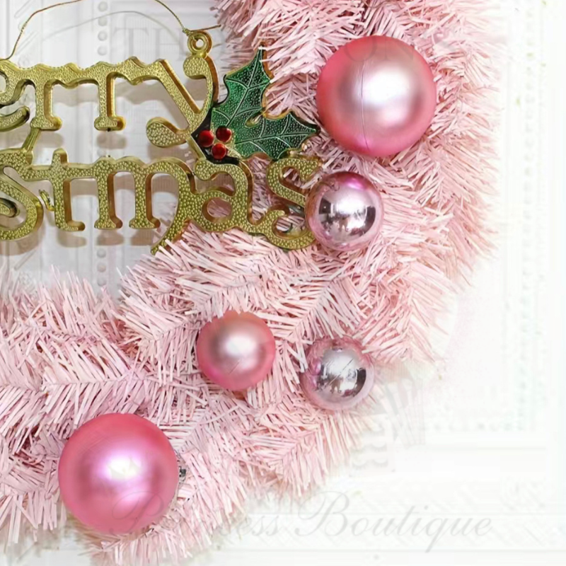 Baby Pink Festive Wreath