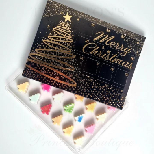 Exclusive Black & Gold Merry Christmas Wax Advent Calendar