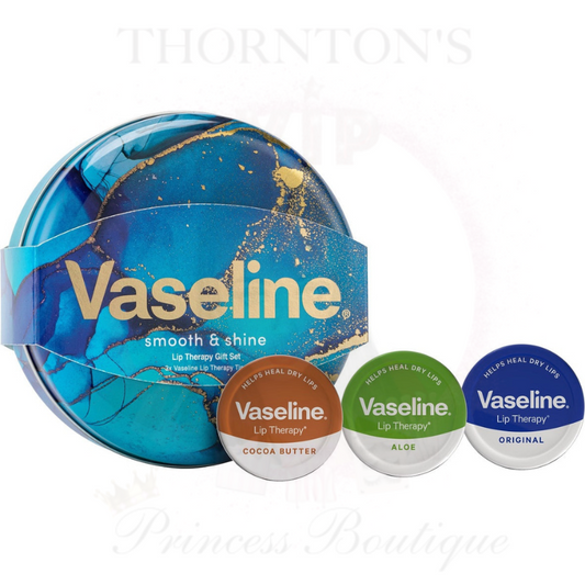 Vaseline Smooth & Shine Lip Therapy Original Selection Tin Gift Set