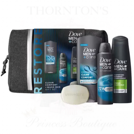 Dove Care Gift Set Clean Comfort & Wash Bag