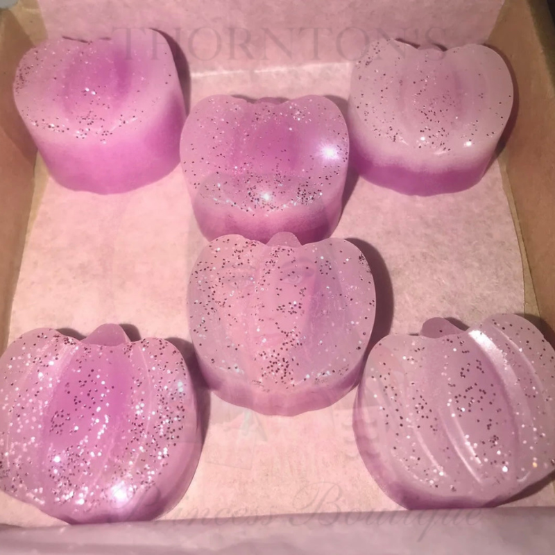 Set Of 6 Toasted Marshmallow Pink Wax Melts