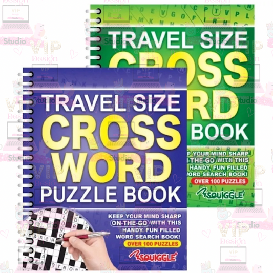 Travel Size Crossword Puzzle Books - Set Of Two