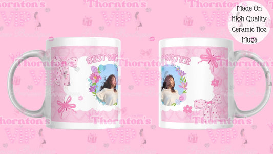 Best Sister Custom Photo Mug