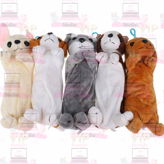 Puppy Plush Pencil Case - Choice Of Styles