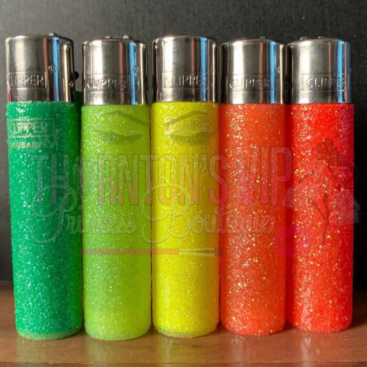 Sparkle Clipper Lighter - Various Colours