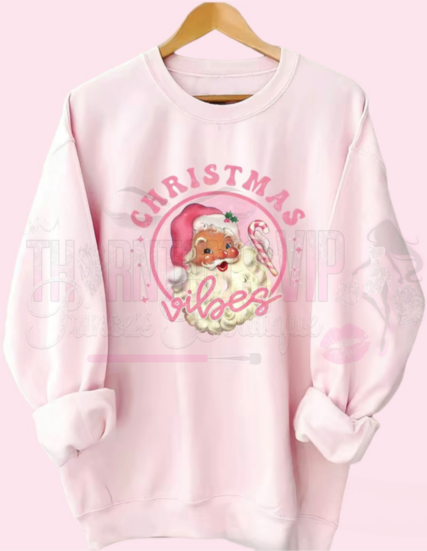 Santa's Little Pink Jumper - Christmas Vibes Edition