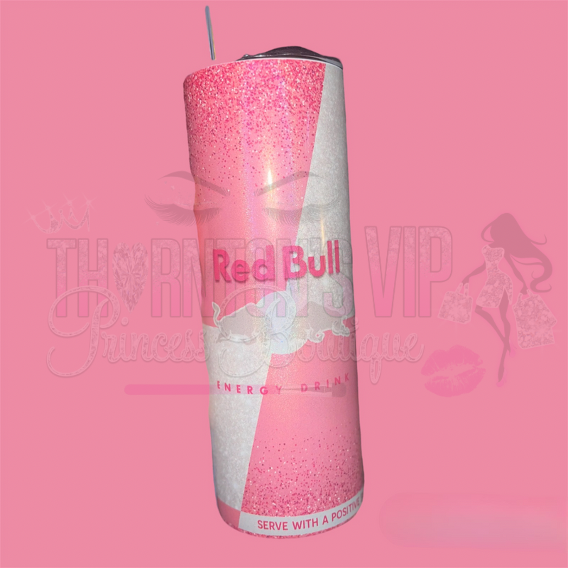 Silver Flare Pink Fusion Red Bull Tumbler