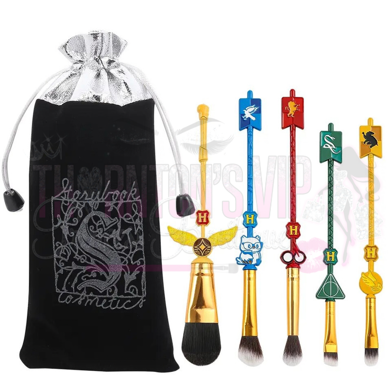 Golden House Crest Makeup Brush Set