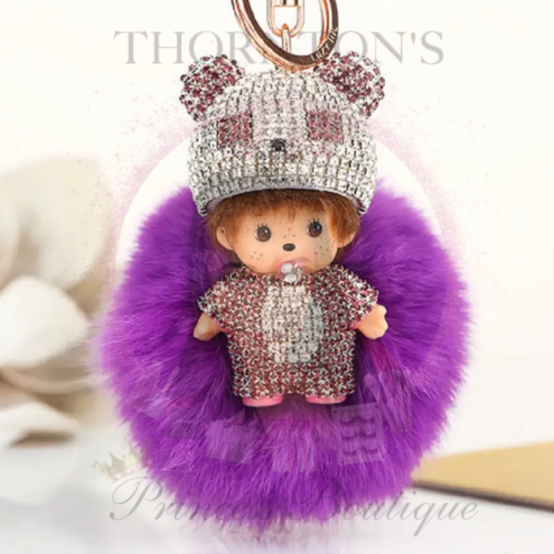 CherubSparkle Pom Pom Keyring