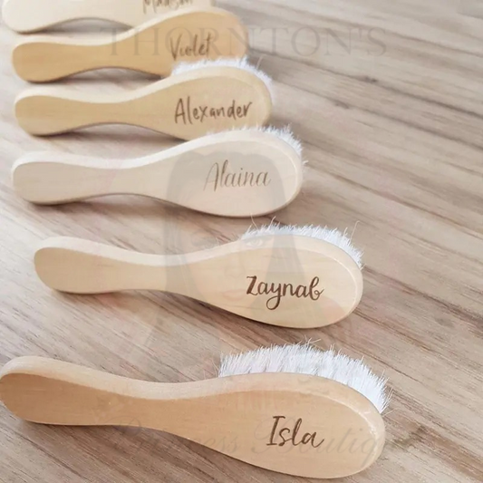 Personalised Baby Wooden Brush