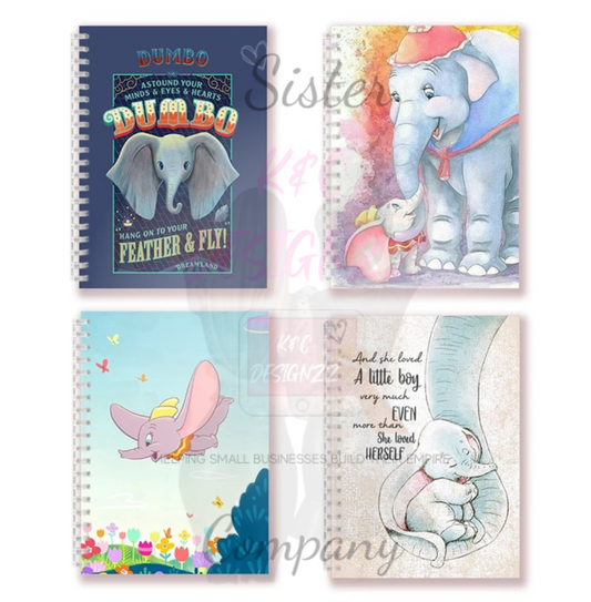 Dumbo Inspired Notebooks - Various Designs