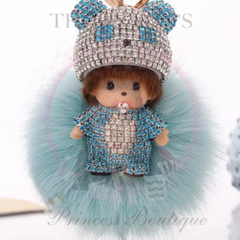 CherubSparkle Pom Pom Keyring