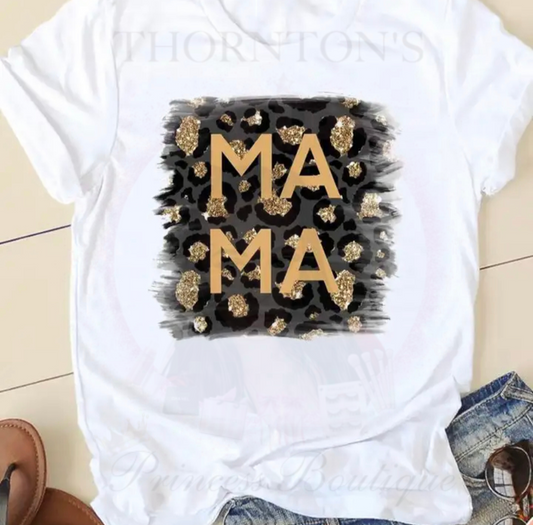 Glamorous Leopard Mama T-Shirt