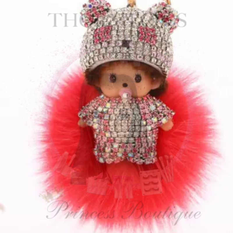 CherubSparkle Pom Pom Keyring