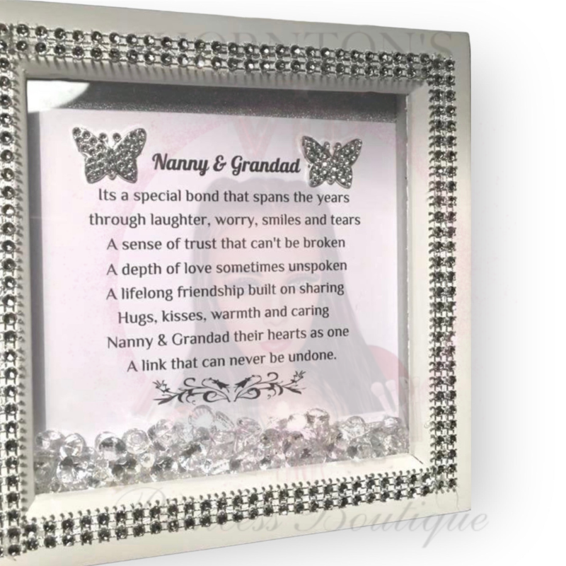 Nanny & Grandad Bling Photo Frame