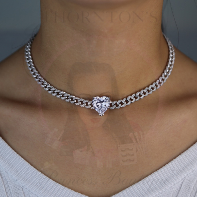 GlimmerHeart Link Choker Necklace